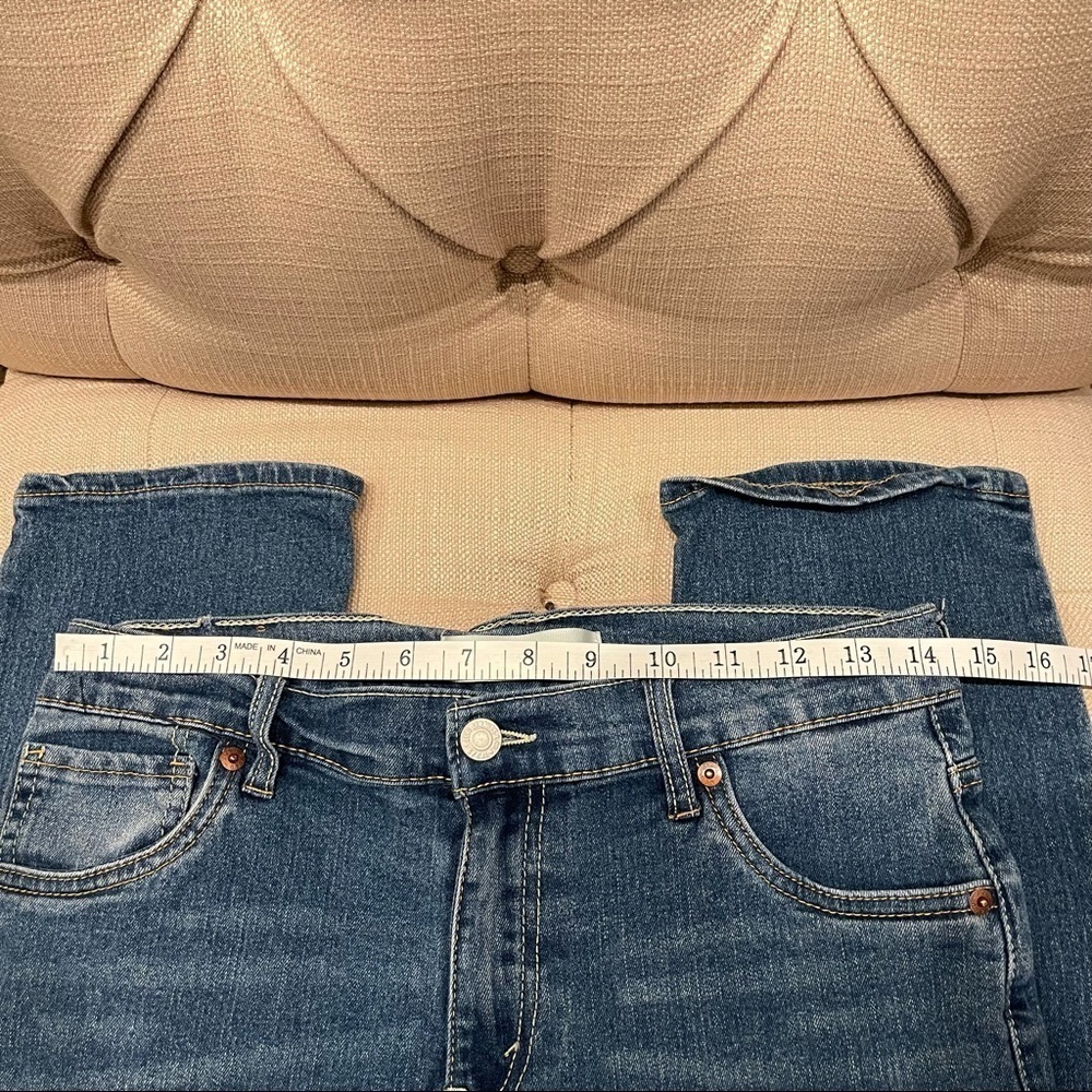 Levis 511 Medium Wash 511 Straight Teens Denim Blue Jeans 18 Regular Size 29x29 - Picture 8 of 12